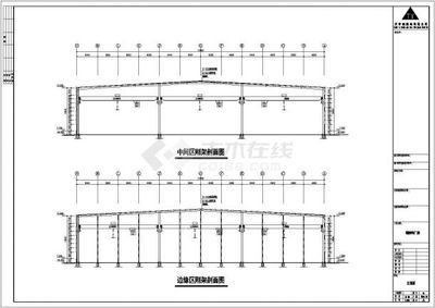 二層鋼結構框架圖cad（二層鋼結構框架圖cad資源） 結構框架施工 第1張