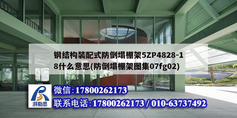 鋼結構裝配式防倒塌棚架5ZP4828-18什么意思(防倒塌棚架圖集07fg02)