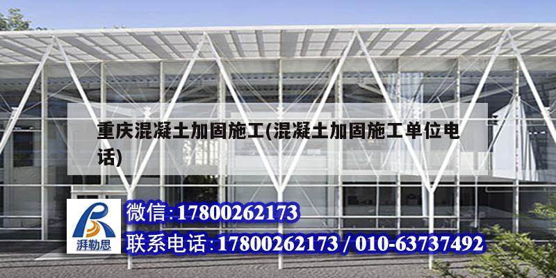 重慶混凝土加固施工(混凝土加固施工單位電話) 裝飾工裝設(shè)計(jì)